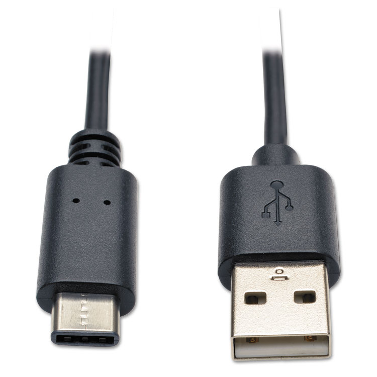 Picture of USB 2.0 GOLD CABLE, USB TYPE-A MALE TO USB TYPE-C MALE, 6 FT