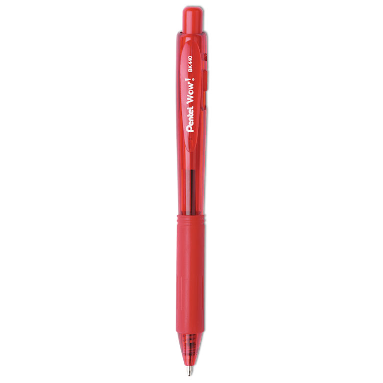 Sharpie 2096136 S-Gel Red Ink with Black Barrel 1.0mm Retractable Gel Pen -  12/Pack