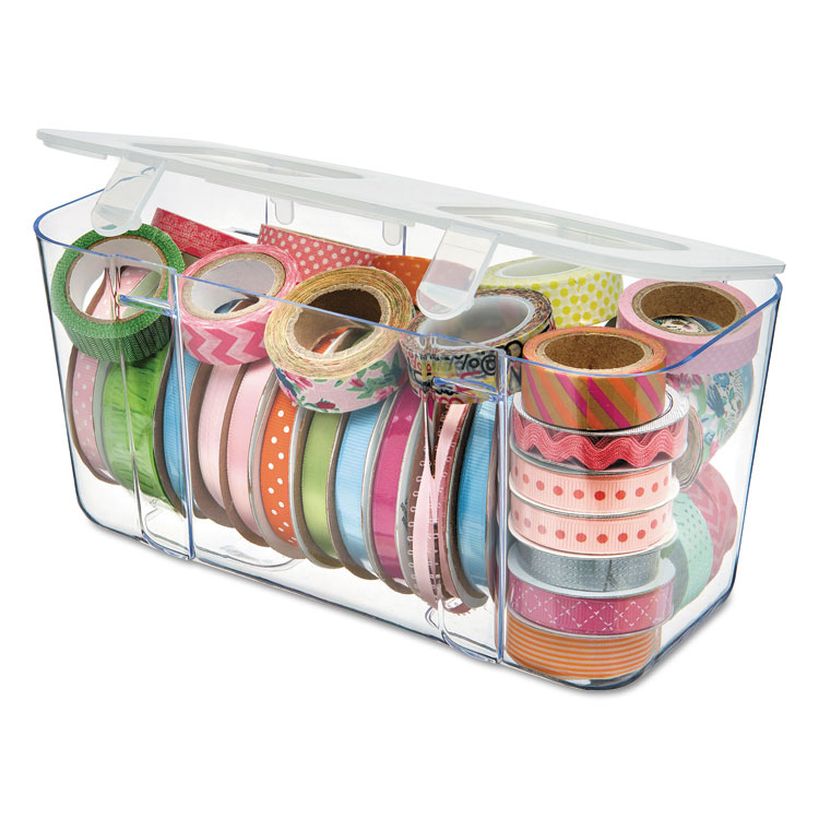Picture of STACKABLE CADDY ORGANIZER CONTAINERS, MEDIUM, CLEAR