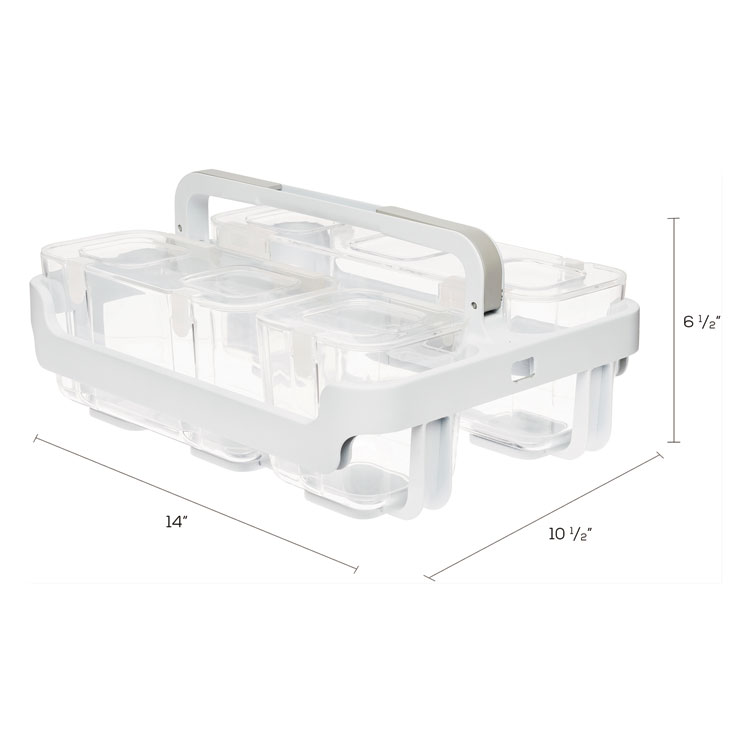 Deflecto Caddy Organizer Frame & 3 Bins