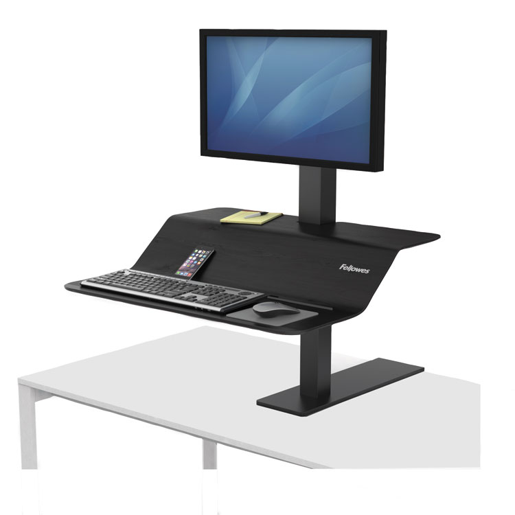 Picture of LOTUS VE SIT-STAND WORKSTATION, 32.31" X 25.25" X 22.35", BLACK