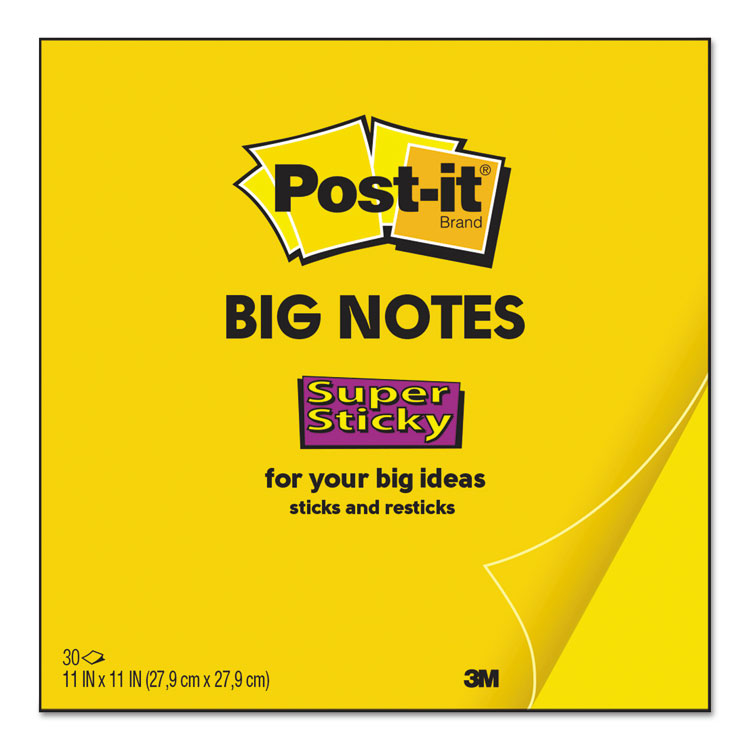 Picture of BIG NOTES, 11 X 11, YELLOW, 30 SHEET