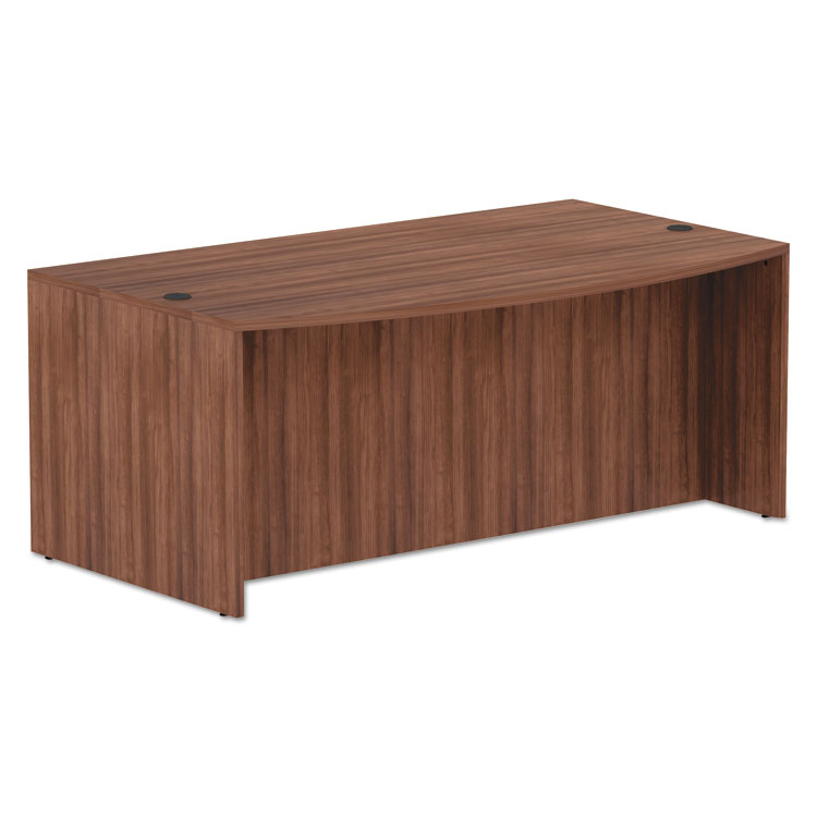 Alera Valencia Series Bow Front Desk Shell, 71 x 41 3/8 x 29 5/8, Mod ...