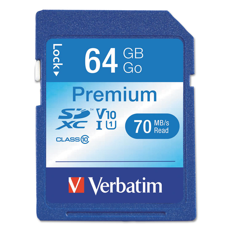 Picture of 64GB PREMIUM SDXC MEMORY CARD, UHS-I V10 U1 CLASS 10
