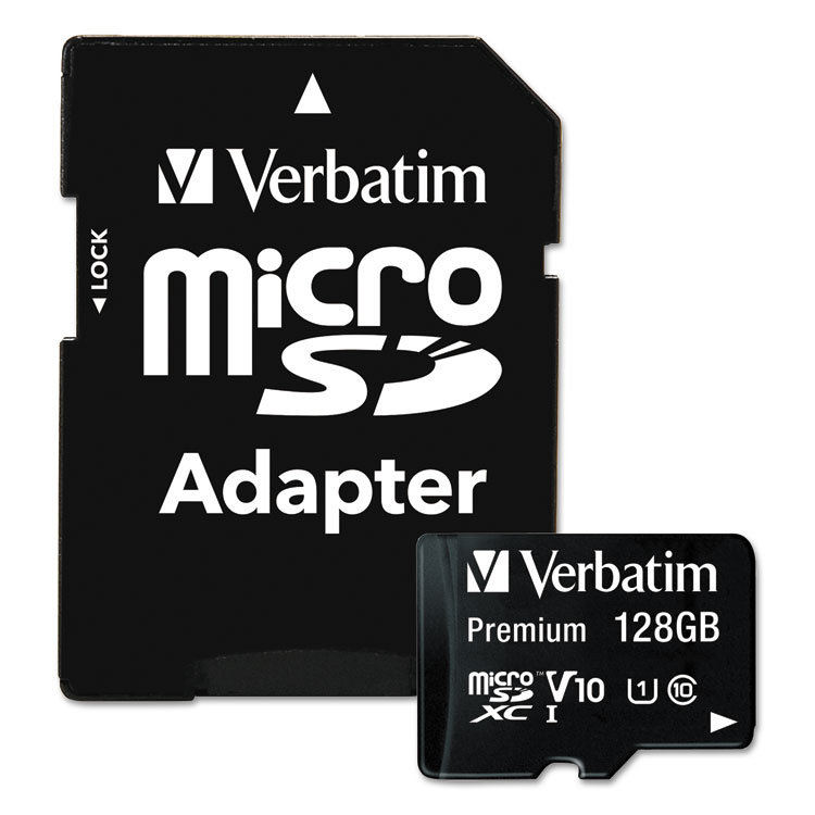 Picture of 128GB PREMIUM MICROSDXC MEMORY CARD WITH ADAPTER, UHS-I CLASS 10