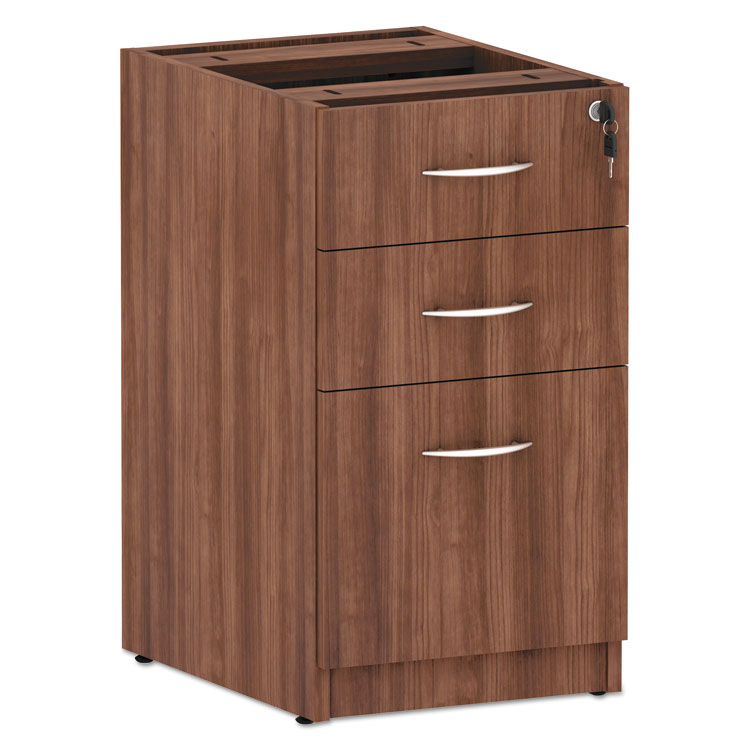 Picture of ALERA VALENCIA SERIES BOX/BOX/FILE FULL PEDESTAL, 15.63X20.5X28.5, MOD WALNUT