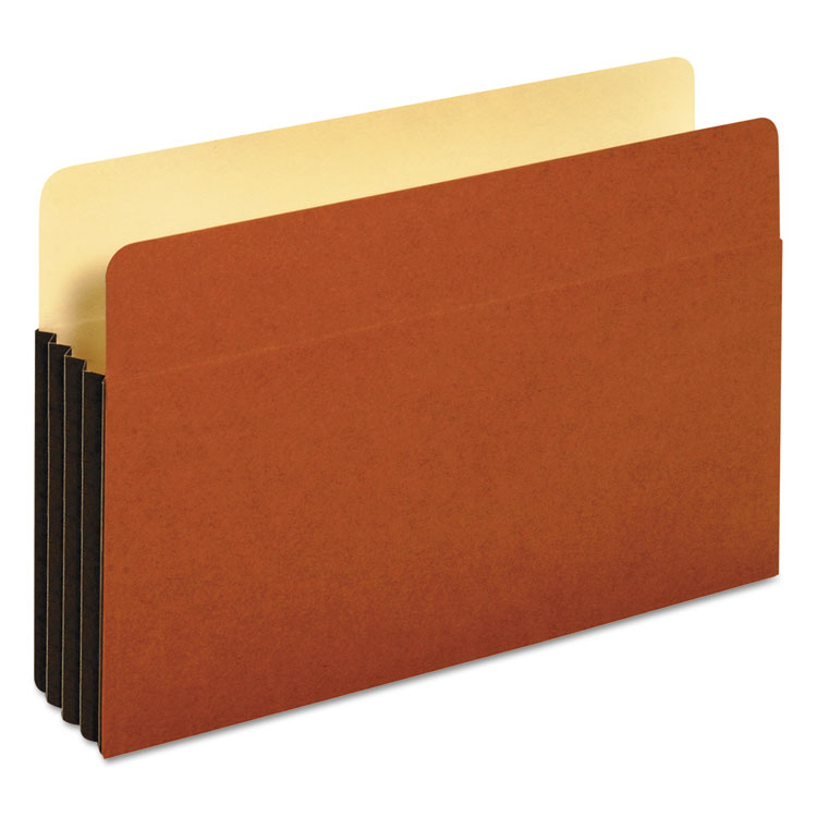 Picture of File Pocket With Tyvek, Straight Cut, 1 Pocket, Legal, Brown