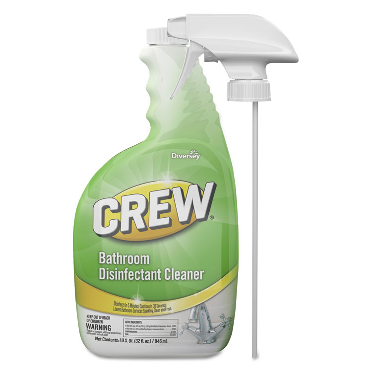 Picture of CREW BATHROOM DISINFECTANT CLEANER, FLORAL SCENT, 32 OZ SPRAY BOTTLE, 4/CT