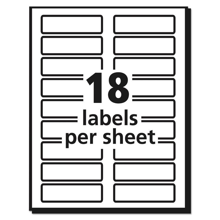 AVE5027 Avery 5027 Extra Large TrueBlock File Folder Labels With 