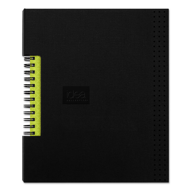 Picture of Idea Collective Professional Wirebound Hardcover Notebook, 8 1/4 X 5 7/8, Black