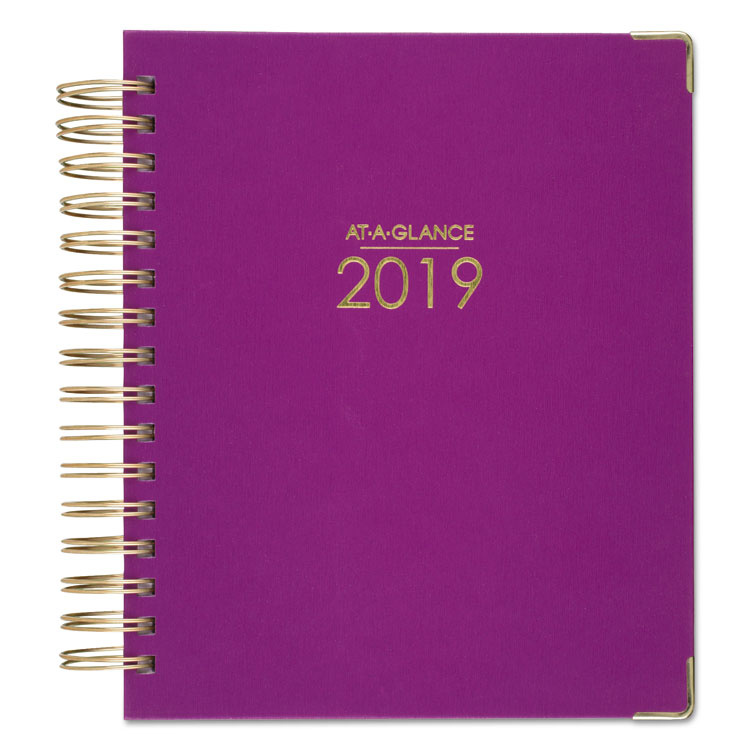 Picture of HARMONY DAILY HARDCOVER PLANNER, 6 7/8 X 8 3/4, BERRY, Current Year