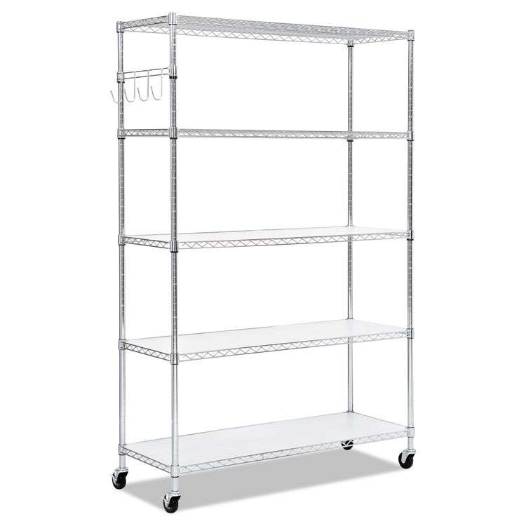 Picture of 5-SHELF WIRE SHELVING KIT, 48W X 18D X 72H, SILVER