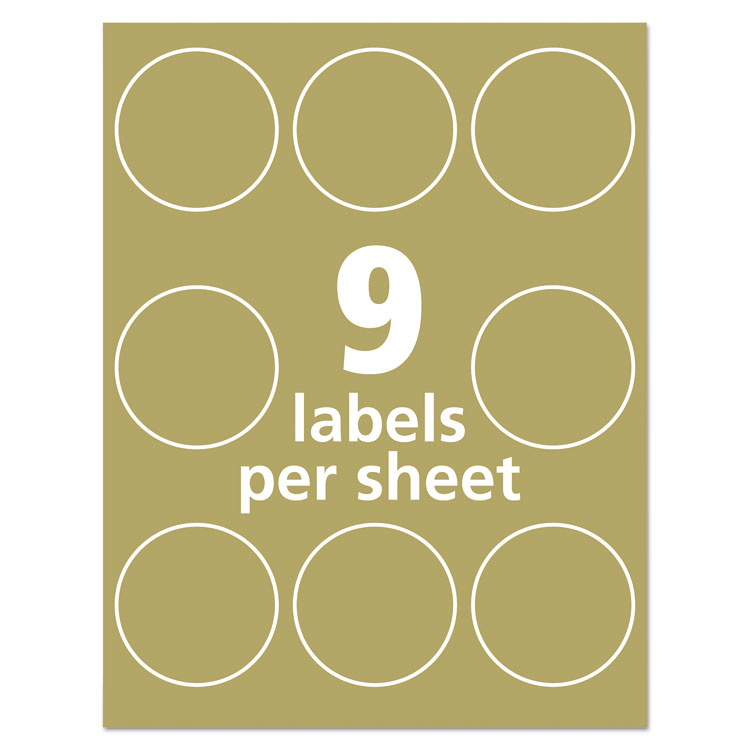 [AVE22808 Avery® 22808 Recycled Round Printtothe Edge Labels HILL