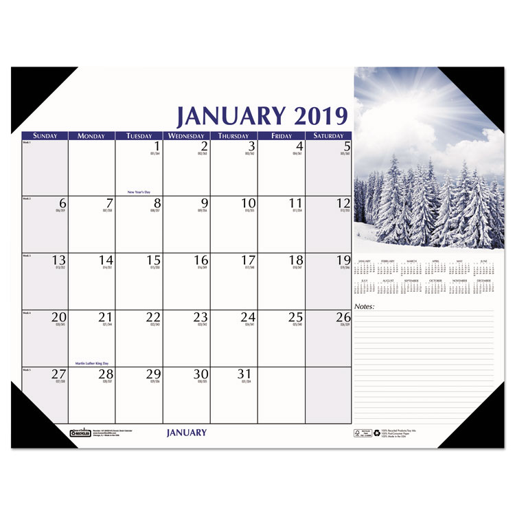 Picture of EARTHSCAPES SCENIC DESK PAD CALENDAR, 22 X 17, Current Year