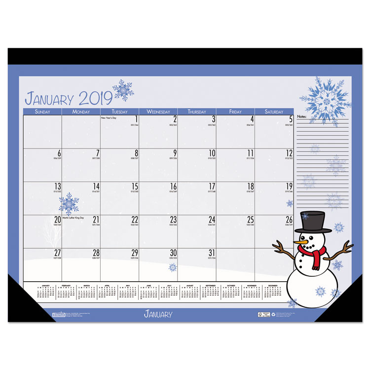 Picture of EARTHSCAPES SEASONAL DESK PAD CALENDAR, 18 1/2 X 13, Current Year