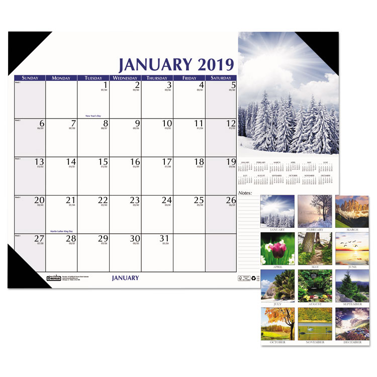 Picture of EARTHSCAPES SCENIC DESK PAD CALENDAR, 18 1/2 X 13, Current Year