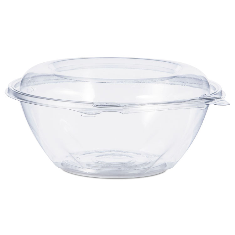 BPA Free Clear Plastic Bowl with Dome Lids Combo - 24oz / 150 Pack