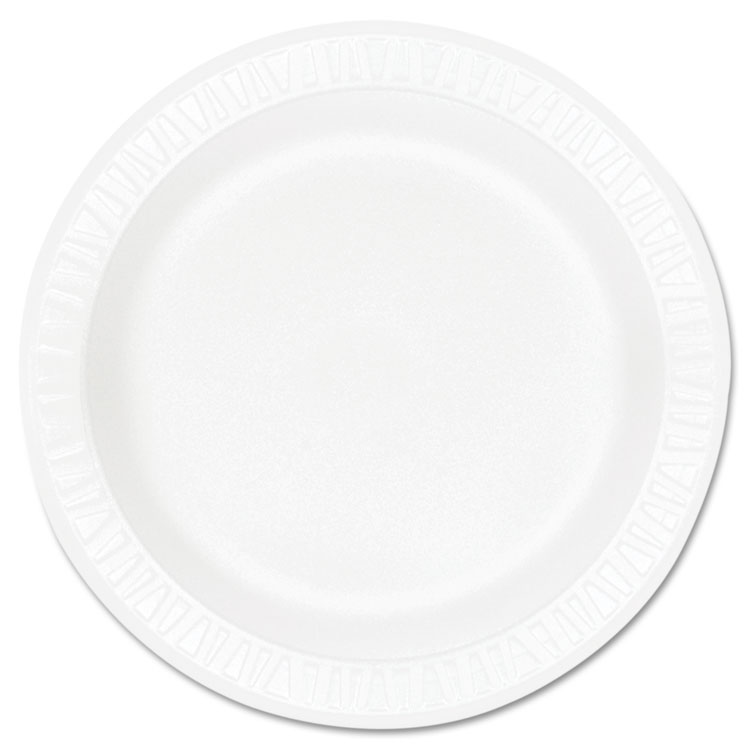 Picture of Concorde Foam Plate, 10 1/4" Dia, White, 125/pack, 4 Packs/carton