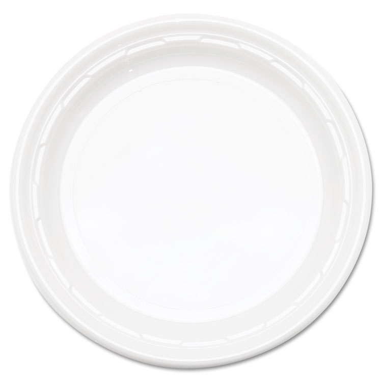 Paper Dinnerware, Plates, White, 8.5 dia, 125/Pack