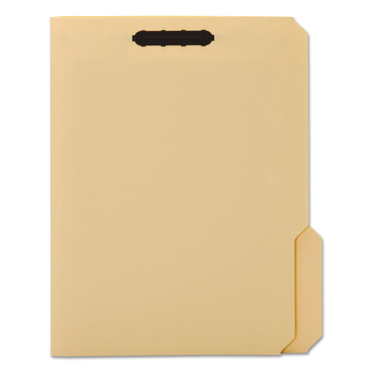 Picture of Top Tab Fastener Folder, 1/3 Cut Top Tab, Letter, 18 Point, Manila, 50/box