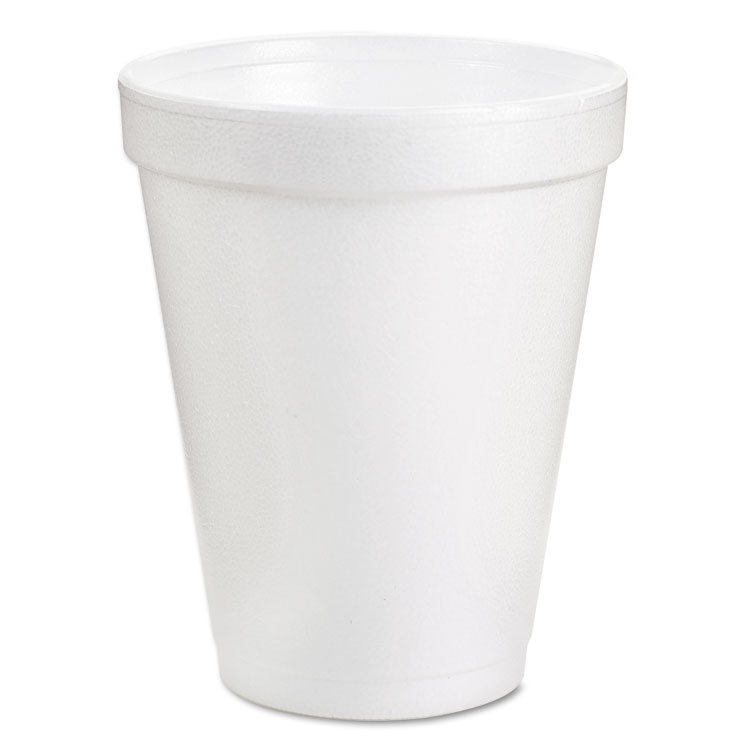 Picture of Foam Drink Cups, 6oz, White, 25/bag, 40 Bags/carton