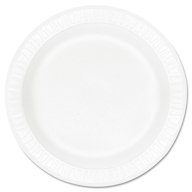 Picture of Concorde Foam Plate, 9" Dia, White, 125/pack, 4 Packs/carton