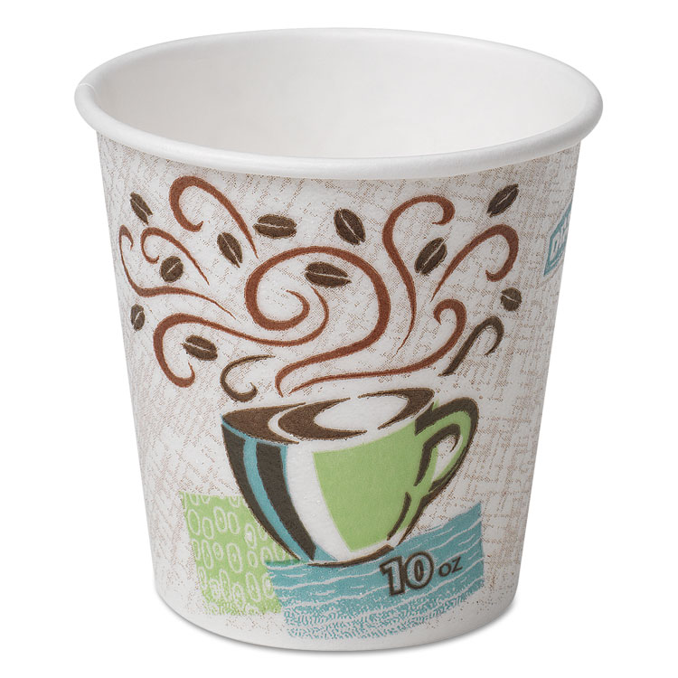 Picture of Hot Cups, Paper, 10oz, Coffee Dreams Design, 1000/carton