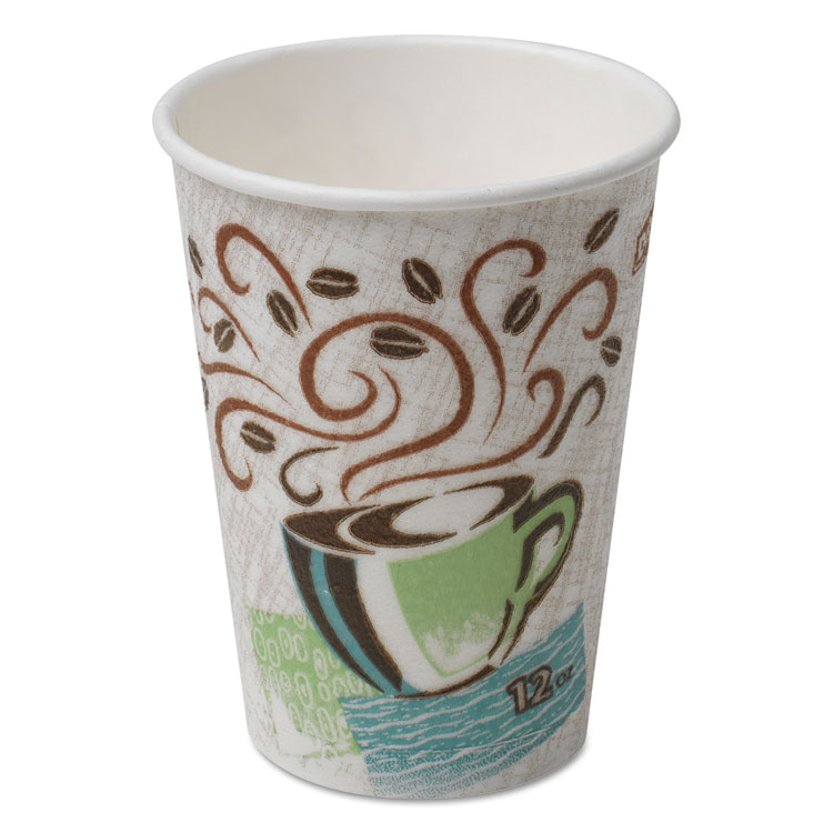 Picture of Hot Cups, Paper, 12oz, Coffee Dreams Design, 500/carton