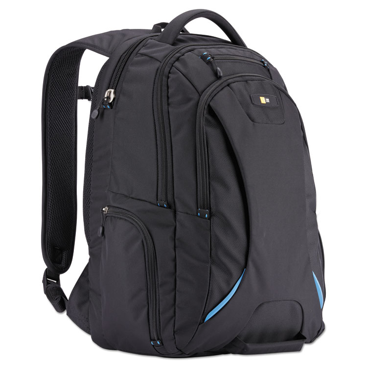 Picture of 15.6" CHECKPOINT FRIENDLY BACKPACK, 2.76" X 13.39" X 19.69", POLYESTER, BLACK