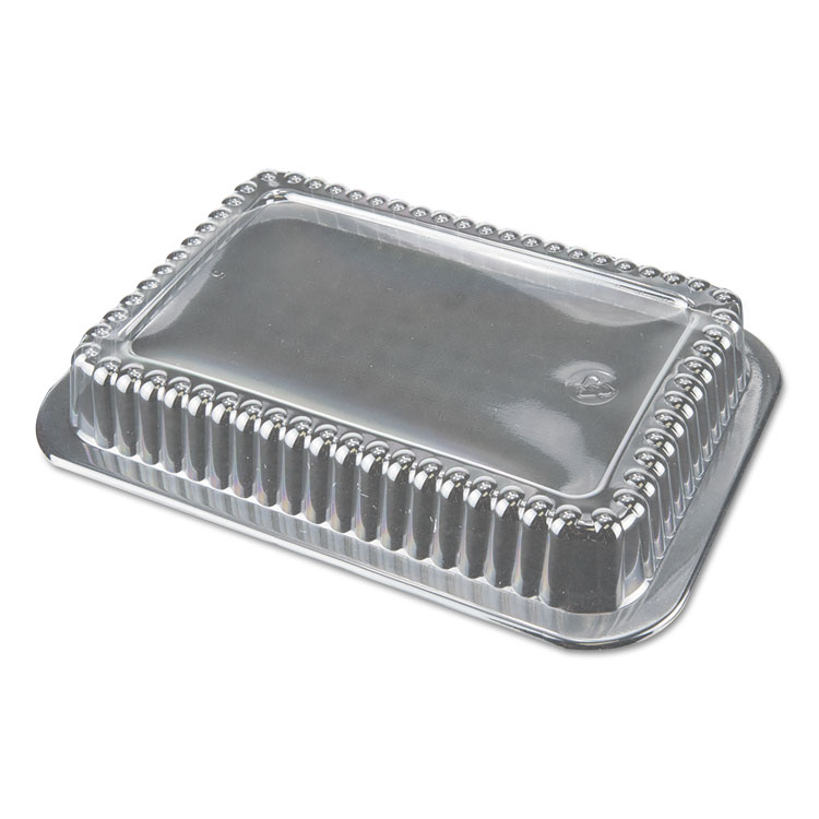 Picture of PLASTIC DOME LIDS FOR ALUMINUM CLOSEABLE CONTAINERS, CLEAR, 500/CARTON