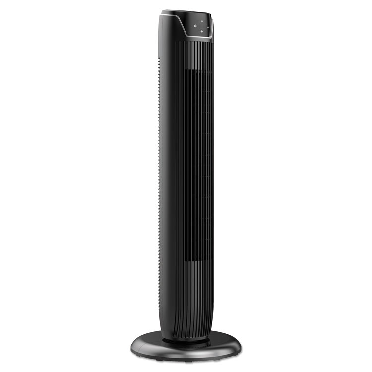 Picture of 36" 3-Speed Oscillating Tower Fan With Remote Control, Plastic, Black