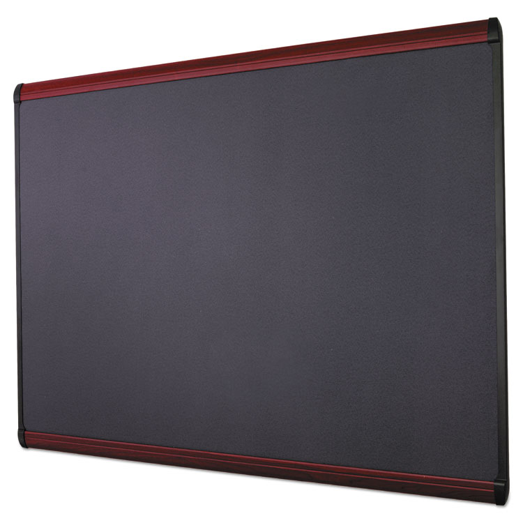 Quartet B344A 36 x 48 Black Embossed Foam Bulletin Board with Silver  Aluminum Frame