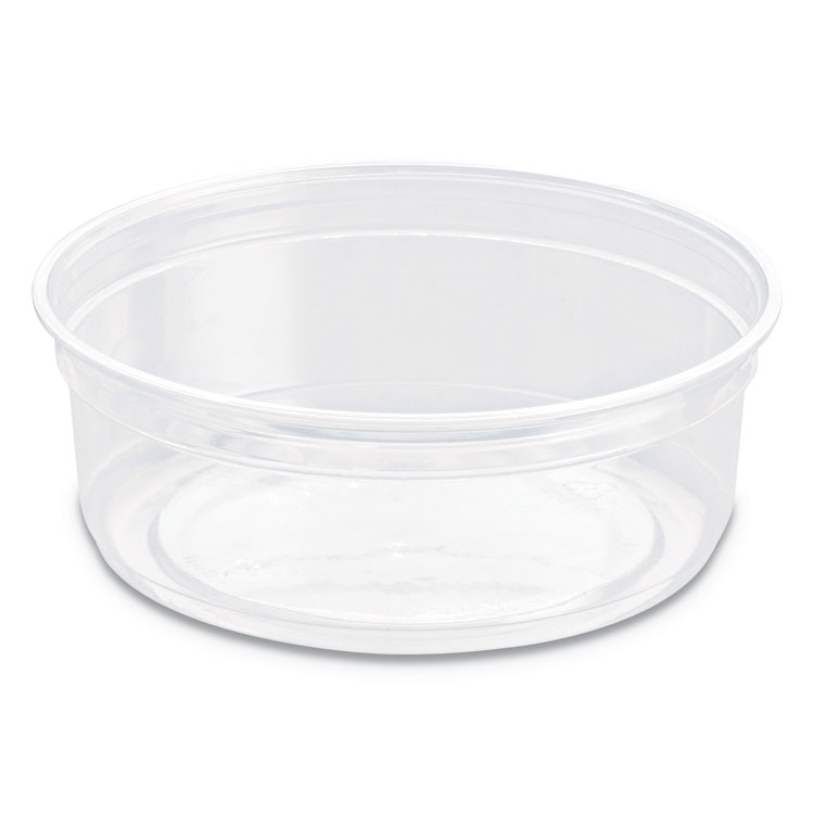 Picture of BARE ECO-FORWARD RPET DELI CONTAINERS, 4.6" DIA, CLEAR, 10/CT