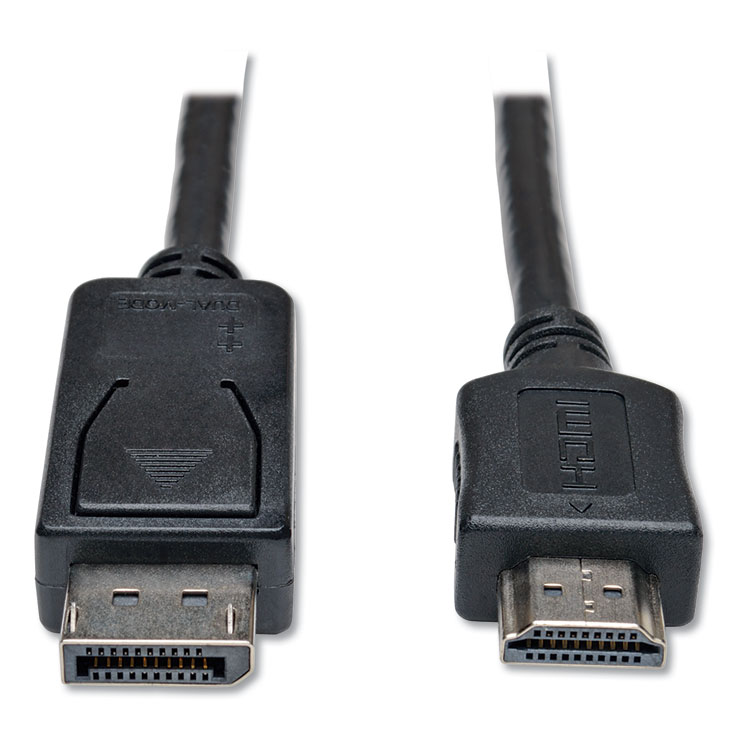Picture of DISPLAYPORT CABLES, 10 FT, BLACK, DISPLAYPORT/HDMI