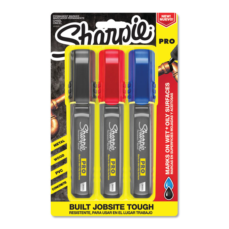 Chisel Tip Permanent Markers (4-pack) - 970-247