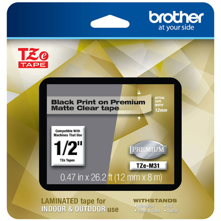 TZe Premium Laminated Tape, 0.47