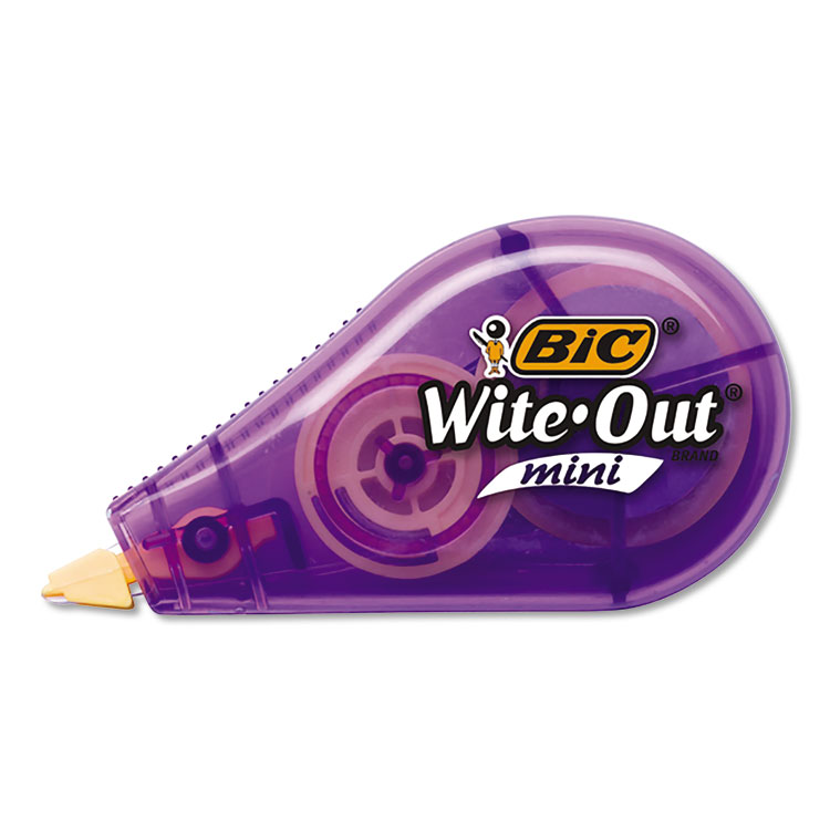 Bic WOTAPP21 Wite-Out EZ Correct Blue / Orange 1/6 x 472 Correction Tape  - 2/Pack