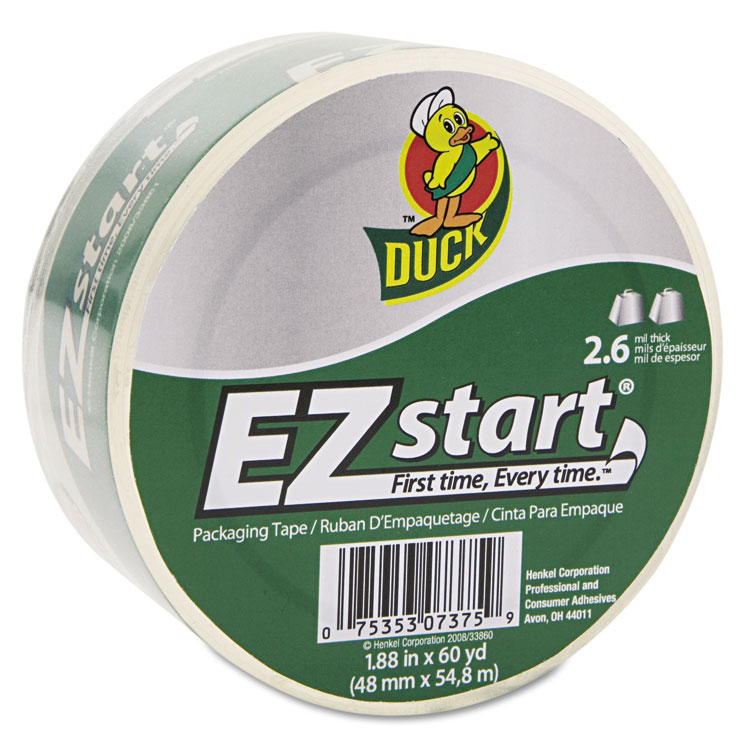 Picture of EZ Start Premium Packaging Tape, 1.88" x 60yds, 3" Core, Clear