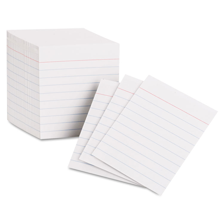 Picture of Ruled Mini Index Cards, 3 x 2 1/2, White, 200/Pack