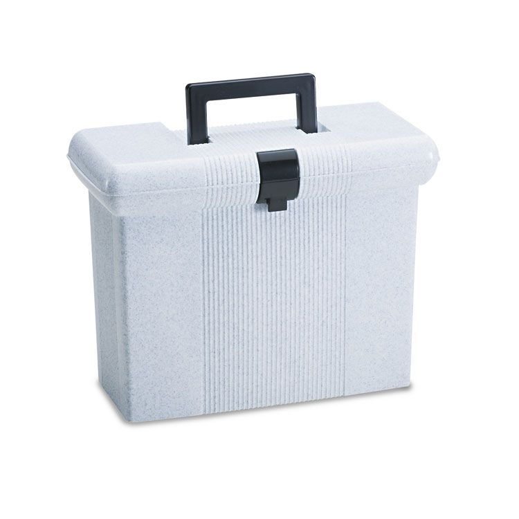 Picture of Portafile File Storage Box, Letter, Plastic, 14-7/8 x 6-1/2 x 11-7/8, Granite