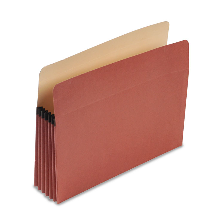 Picture of Earthwise 100% Recycled File Pocket, 5 1/4" Exp, Letter, Red Fiber