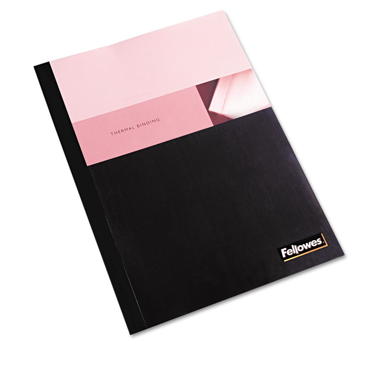 Picture of Thermal Binding System Covers, 90-Sheet Cap, 11 x 8 1/2, Clear/Black, 10/Pack