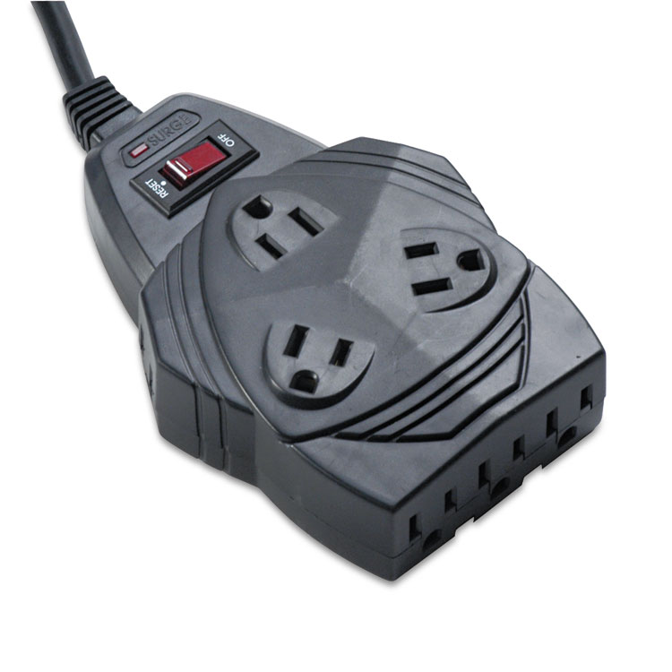Picture of Mighty 8 Surge Protector, 8 Outlets, 6 ft Cord, 1460 Joules, Black (FEL99091)