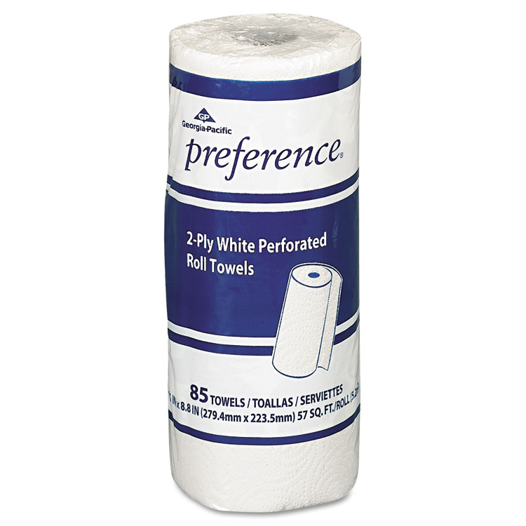 Picture of Perforated Paper Towel Roll, 8 4/5 x 11, White, 85/Roll, 30 Rolls/Carton