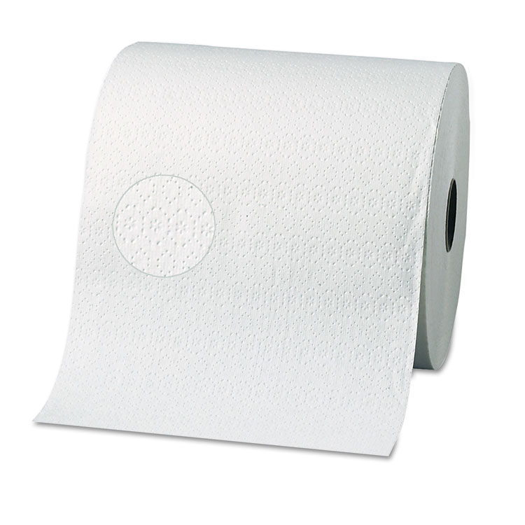 Two-Ply Nonperforated Paper Towel Rolls, 7 7/8 x 350ft, White, 12