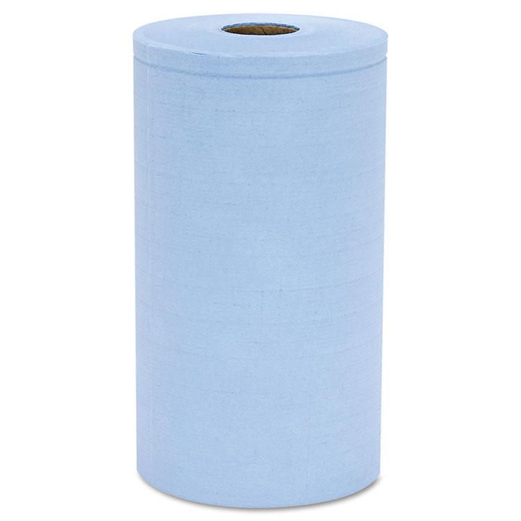 Picture of Prism Scrim Reinforced Wipers, 4-Ply, 9 3/4 X 275ft Roll, Blue, 6 Rolls/carton