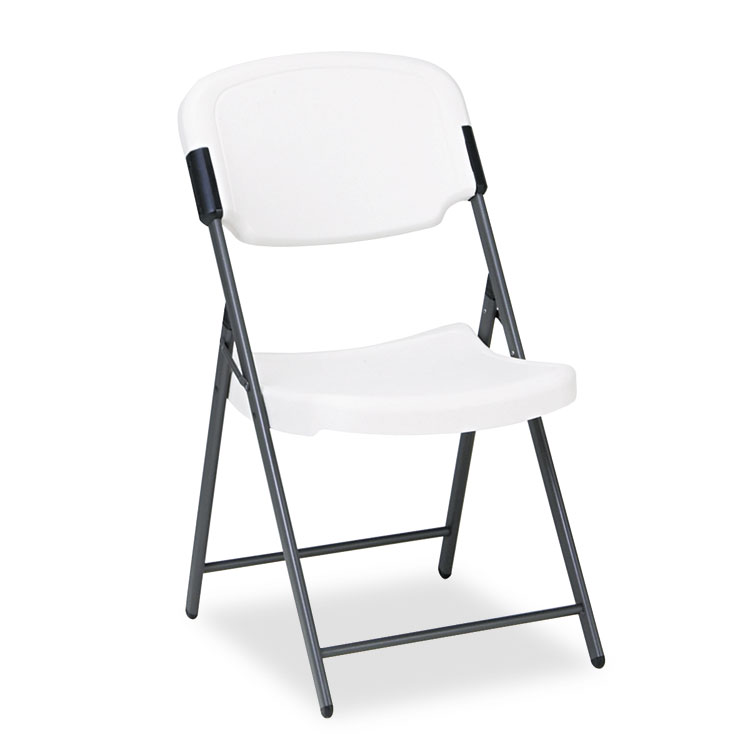 Picture of Rough N Ready Series Resin Folding Chair, Steel Frame, Charcoal