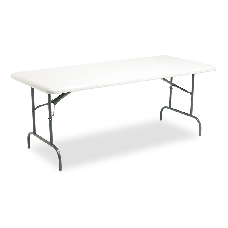 Picture of IndestrucTables Too 1200 Series Resin Folding Table, 72w x 30d x 29h, Platinum