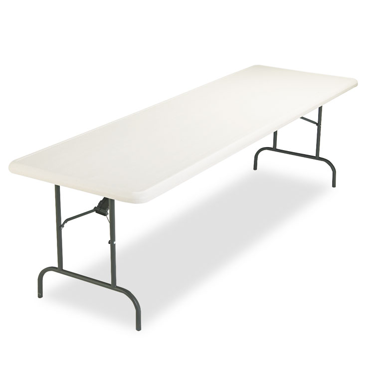 Picture of IndestrucTables Too 1200 Series Resin Folding Table, 96w x 30d x 29h, Platinum