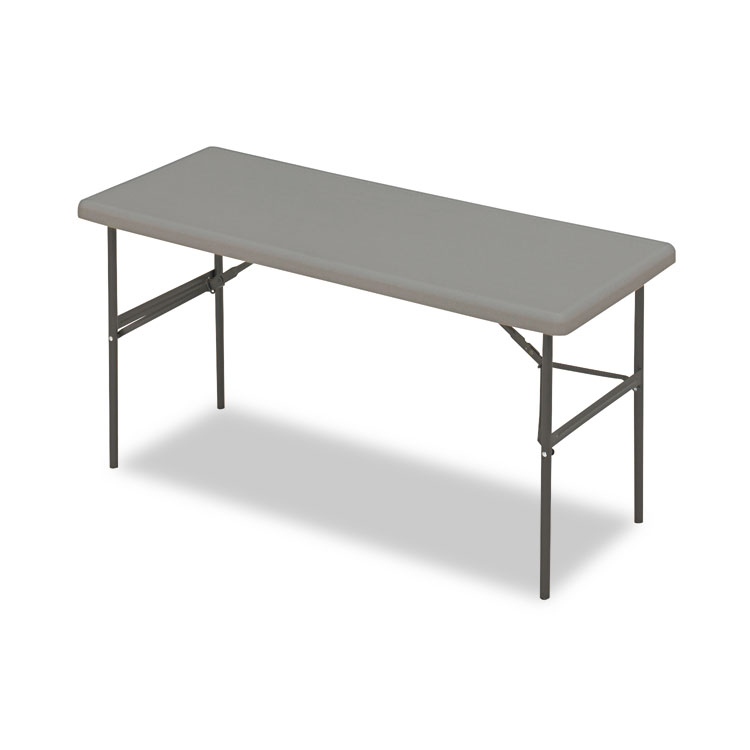 Picture of IndestrucTables Too 1200 Series Resin Folding Table, 60w x 24d x 29h, Charcoal